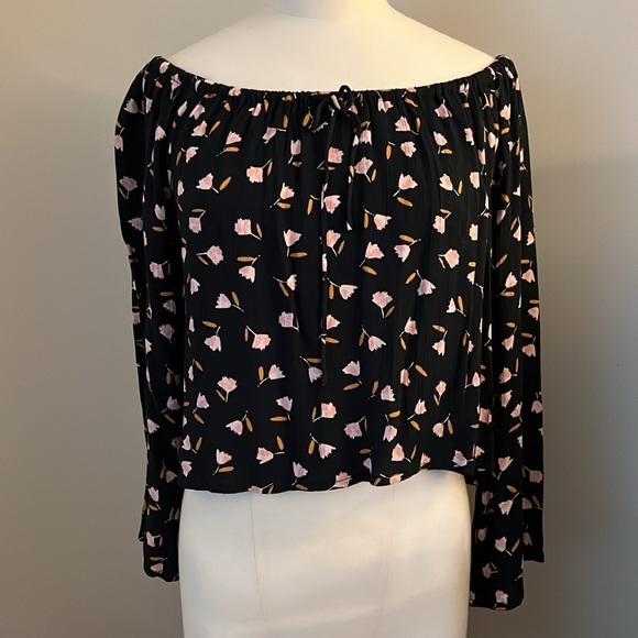 Billabong Light It Up Off the Shoulder Top Sz S - Picture 2 of 9